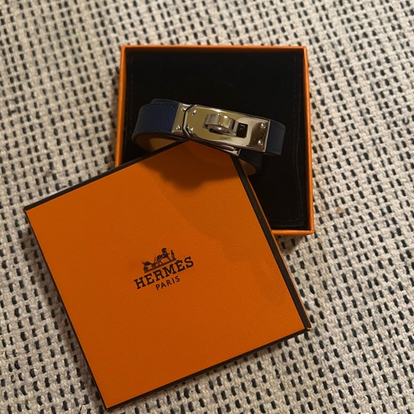 Hermes double tour kelly bracelet navy blue XS - Picture 2 of 4